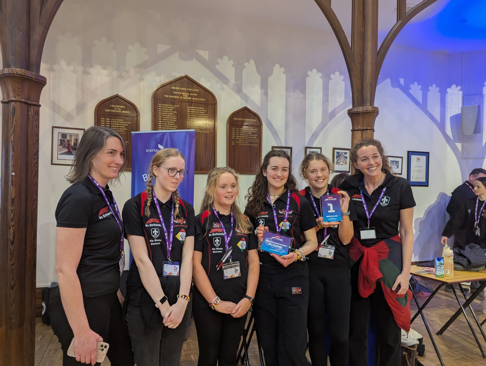 Eve with STEM Racing team